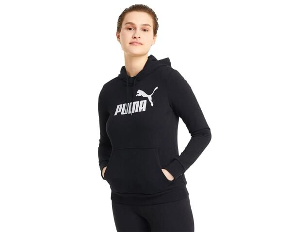 PUMA ESS LOGO HOODIE TR BLACK KADIN HOODIE