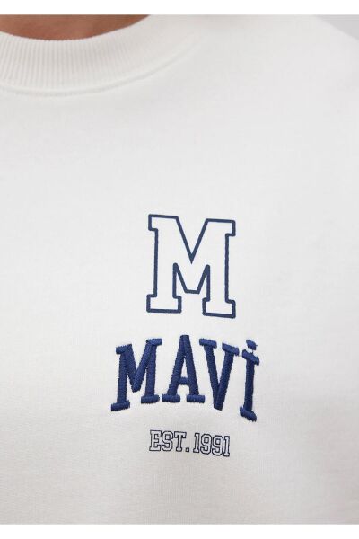 MAVİ BISIKLET YAKA SWEATSHIRT KADIN 0 YAKA SWEATSHIRT