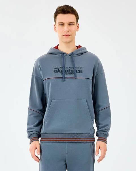 SKECHERS M HOODIE SWEATSHIRT ERKEK SWEATSHIRT