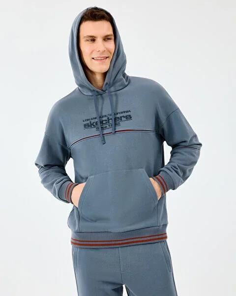 SKECHERS M HOODIE SWEATSHIRT ERKEK SWEATSHIRT