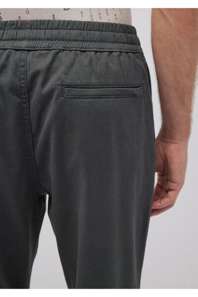 MAVİ BELİ LASTİKLİ PANTOLON ERKEK JOGGER PANTOLON
