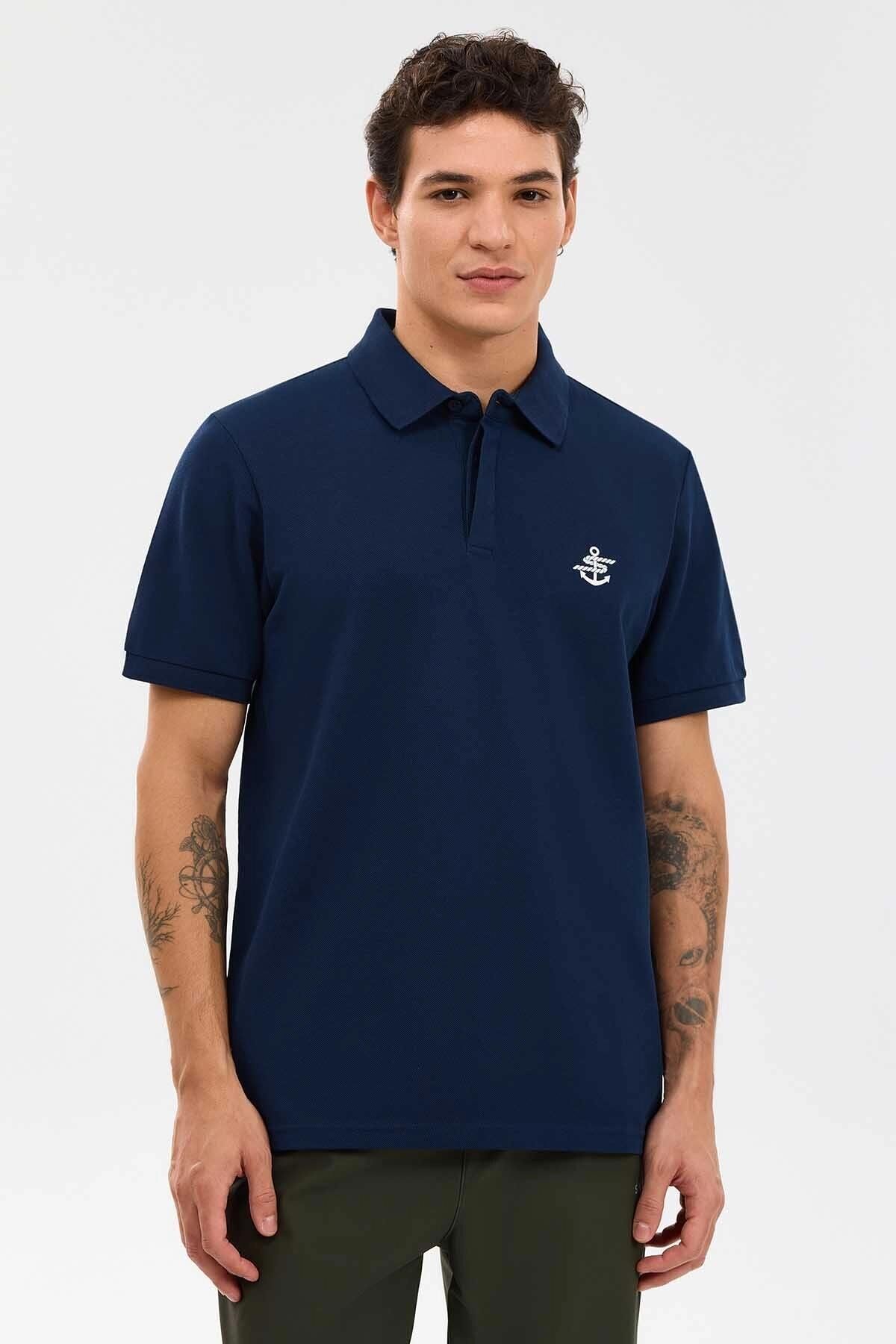 SKECHERS M LOGO PRİNTED POLO ERKEK T-SHIRT