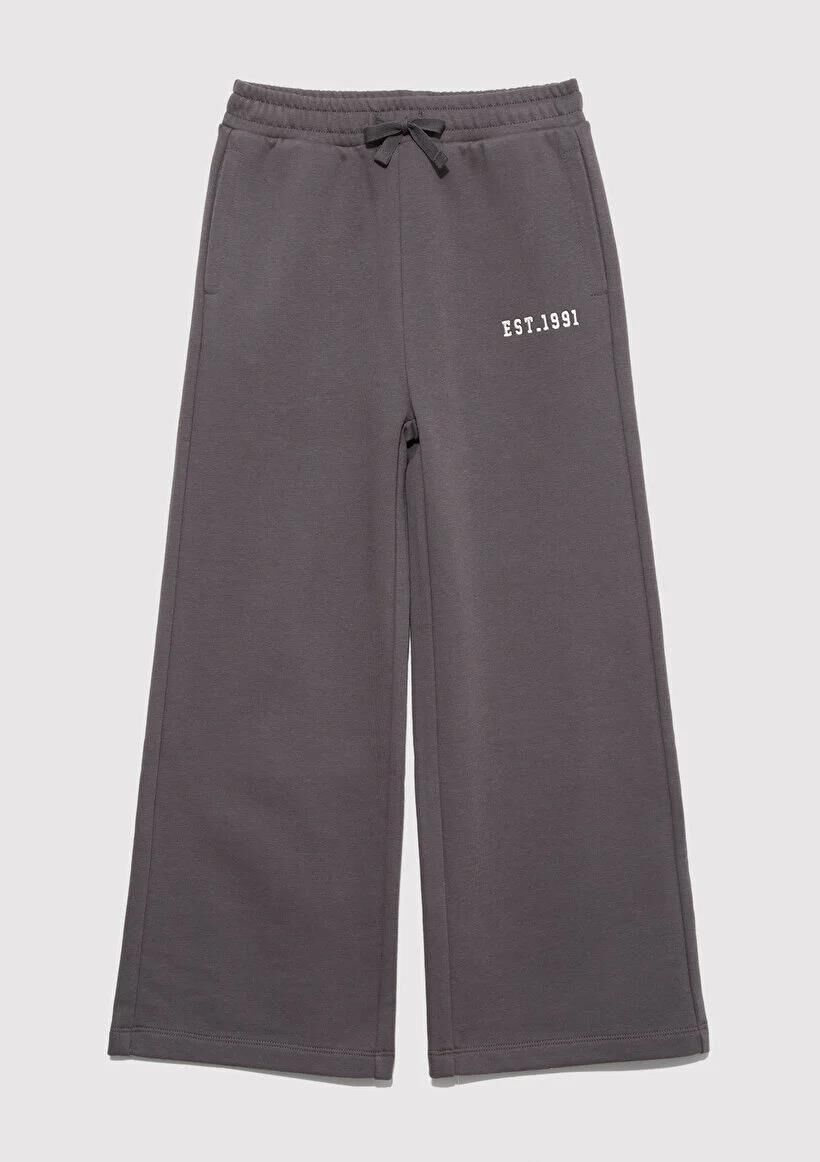 MAVİ WIDE LEG KIZ ÇOCUK EŞOFMAN ALTI