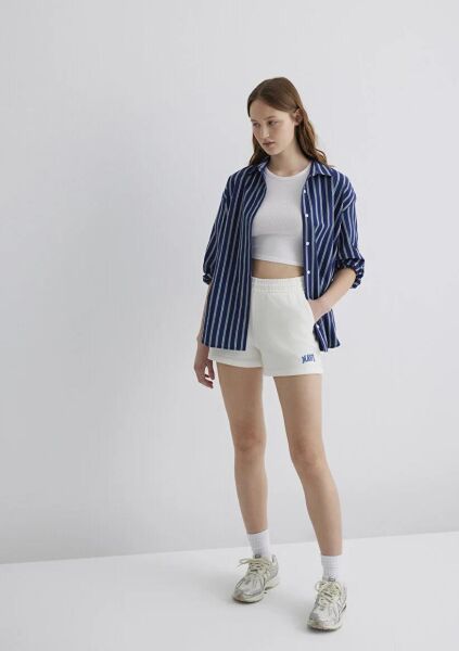 MAVİ KADIN ÖRME ŞORT