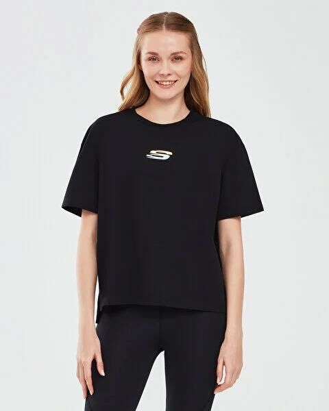 SKECHERS GRAPHIC T-SHIRT W SHORT SLEEVE KADIN KISA KOL T-SHIRT