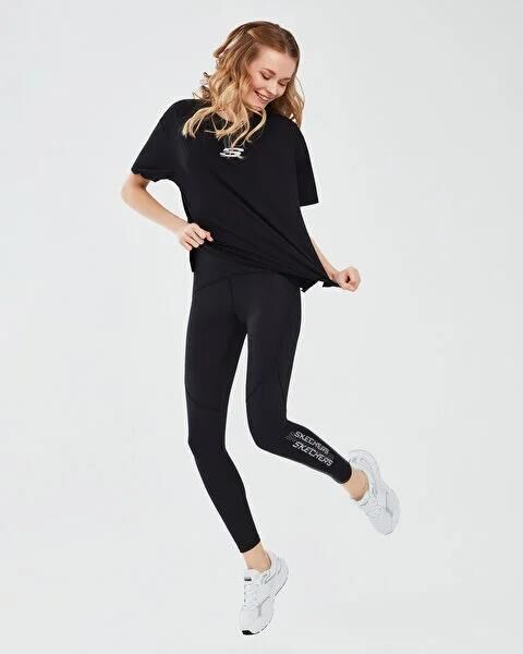 SKECHERS GRAPHIC T-SHIRT W SHORT SLEEVE KADIN KISA KOL T-SHIRT