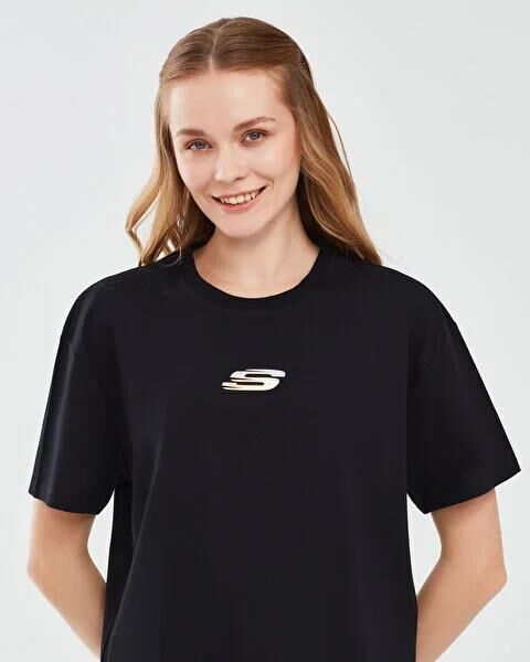 SKECHERS GRAPHIC T-SHIRT W SHORT SLEEVE KADIN KISA KOL T-SHIRT