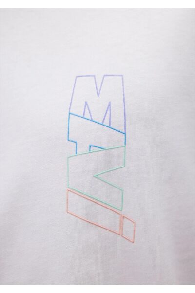 MAVİ MAVİ BASKILI TİŞÖRT ERKEK LOGO T-SHIRT