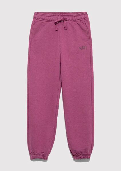 MAVİ LOGO BASKILI ÖRME PANTOLON KIZ ÇOCUK EŞOFMAN ALTI