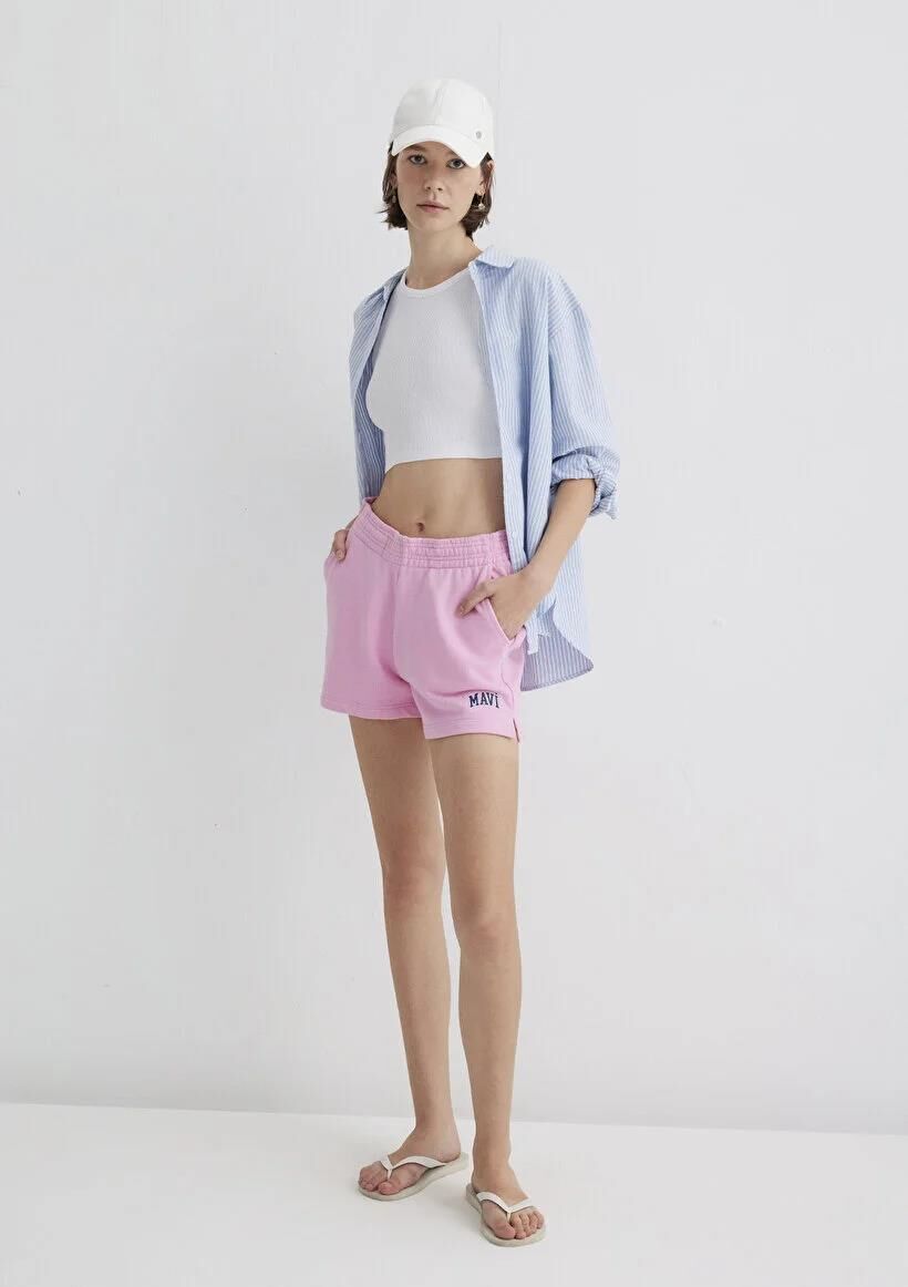 MAVİ KADIN ÖRME ŞORT