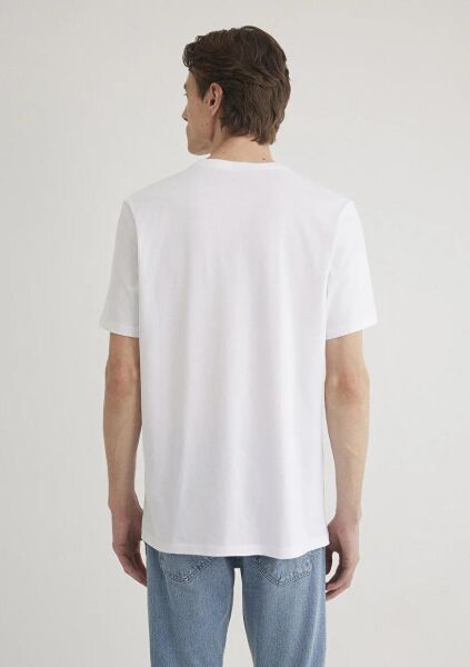 MAVİ MİAV BASKILI TİŞÖRT ERKEK LOGO T-SHIRT