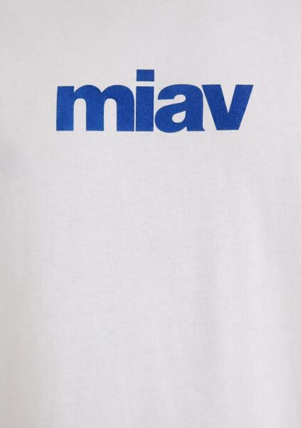 MAVİ MİAV BASKILI TİŞÖRT ERKEK LOGO T-SHIRT