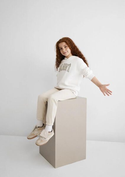 MAVİ LOGO KIZ ÇOCUK KAPÜŞONLU SWEATSHIRT