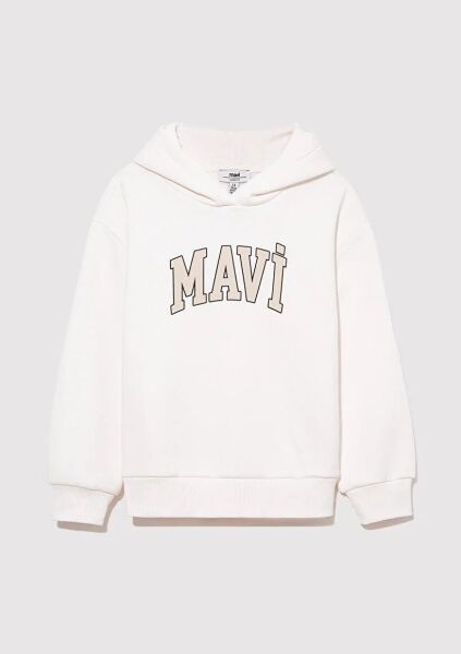 MAVİ LOGO KIZ ÇOCUK KAPÜŞONLU SWEATSHIRT