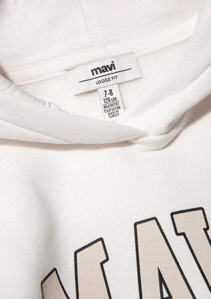 MAVİ LOGO KIZ ÇOCUK KAPÜŞONLU SWEATSHIRT