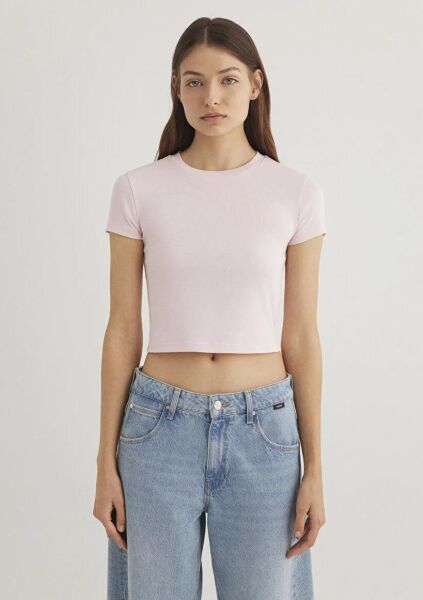 MAVİ YUVARLAK YAKA BASIC TİŞÖRT KADIN BASIC, SEMI BASIC