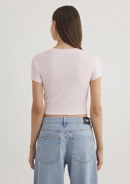 MAVİ YUVARLAK YAKA BASIC TİŞÖRT KADIN BASIC, SEMI BASIC