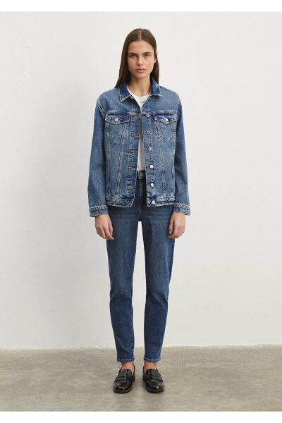 MAVİ KARLA DARK GOLD ICON KADIN DENIM CEKET