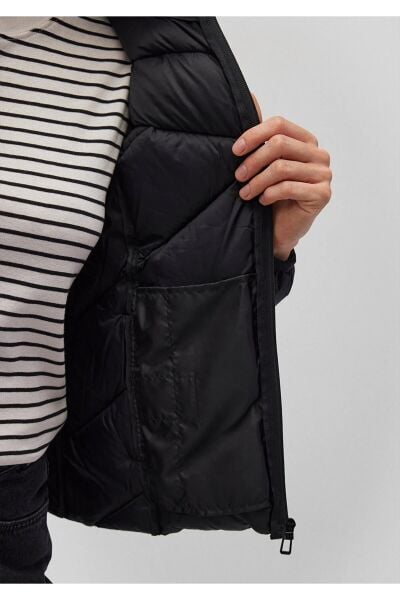 MAVİ DİK YAKA CEKET KADIN MONT