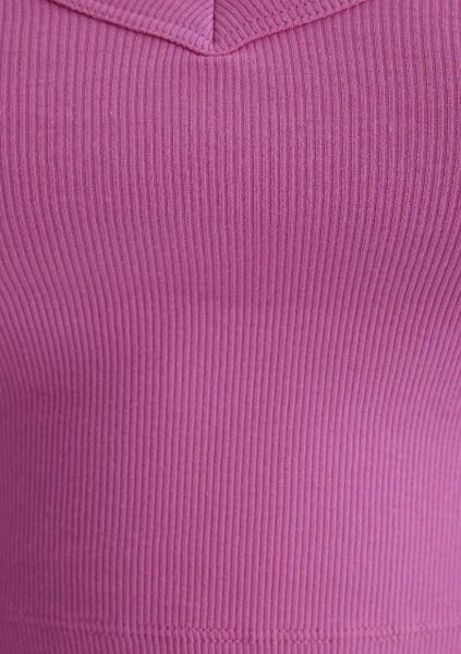 MAVİ ASKILI V YAKA BASIC KADIN BASIC, SEMI BASIC