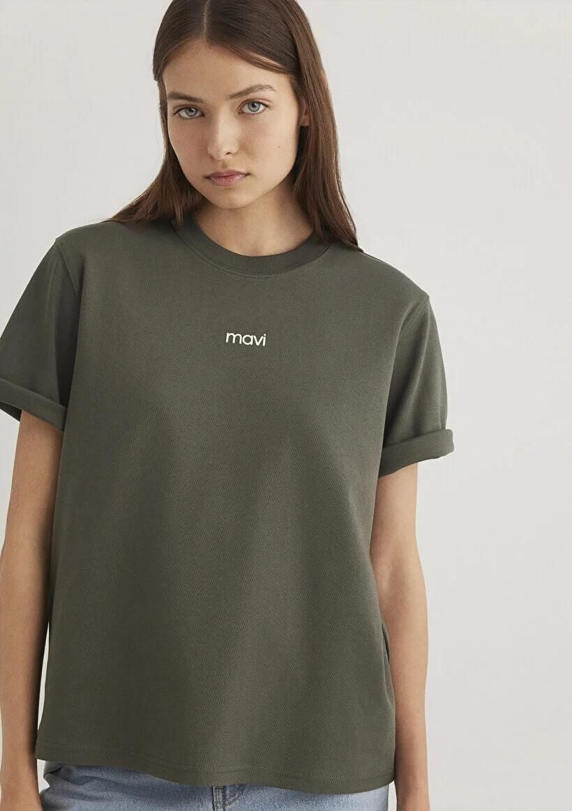 MAVİ LOGO T-SHIRT KADIN LOGO T-SHIRT