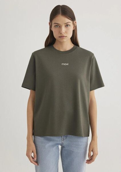 MAVİ LOGO T-SHIRT KADIN LOGO T-SHIRT