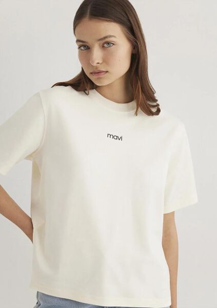 MAVİ KADIN LOGO T-SHIRT