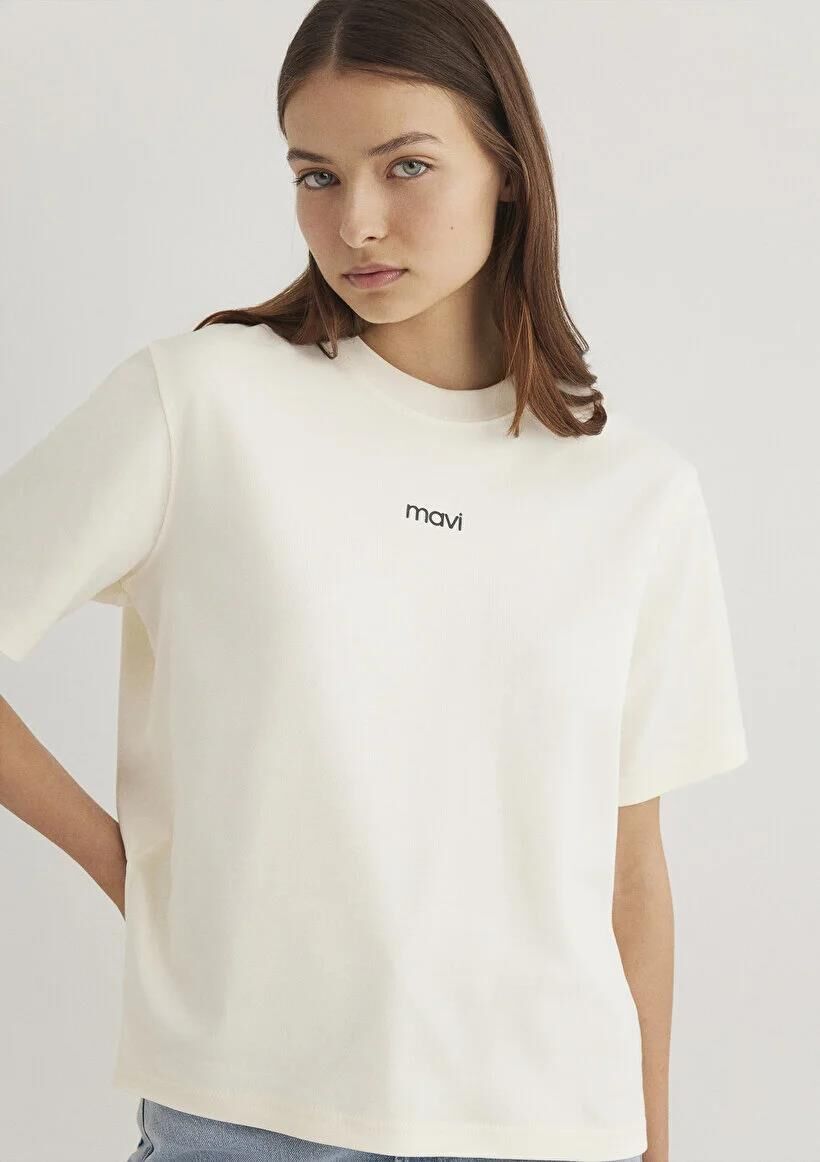 MAVİ LOGO T-SHIRT KADIN LOGO T-SHIRT