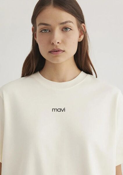 MAVİ LOGO T-SHIRT KADIN LOGO T-SHIRT