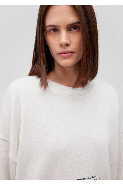 MAVİ BISIKLET YAKA SWEATSHIRT KADIN SWEATSHIRT