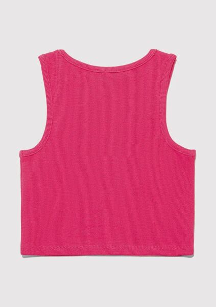 MAVİ LOGO BASKILI ATLET KIZ ÇOCUK LOGO T-SHIRT
