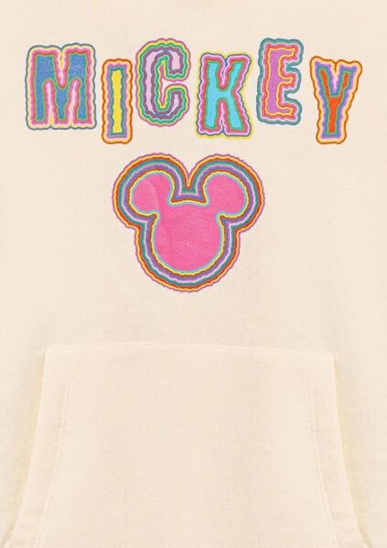 MAVİ MICKEY BASKILI KAPÜŞONLU SWEATSHIRT KIZ ÇOCUK SWEATSHIRT