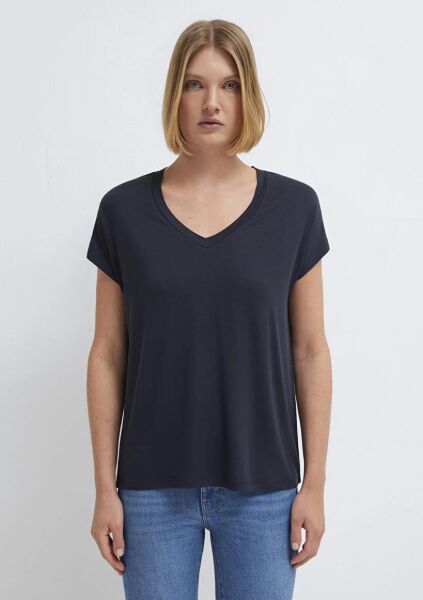 MAVİ BASIC V YAKA PENYE KADIN BASIC, SEMI BASIC