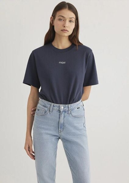 MAVİ KADIN LOGO T-SHIRT