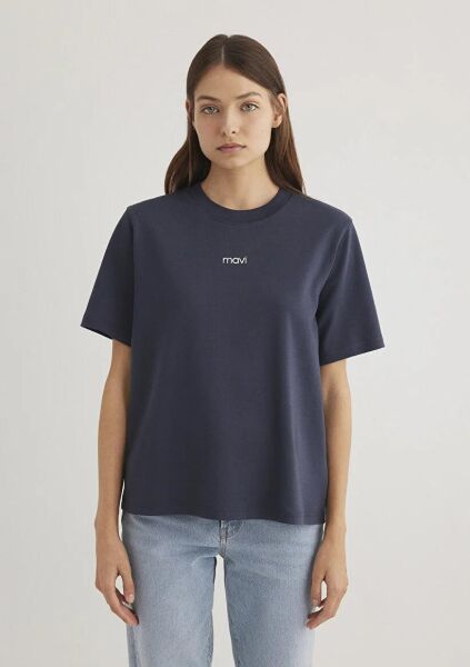 MAVİ LOGO T-SHIRT KADIN LOGO T-SHIRT