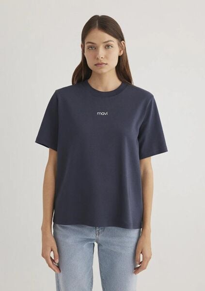 MAVİ KADIN LOGO T-SHIRT