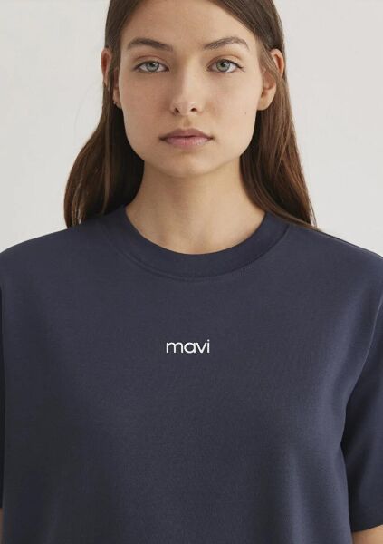 MAVİ LOGO T-SHIRT KADIN LOGO T-SHIRT