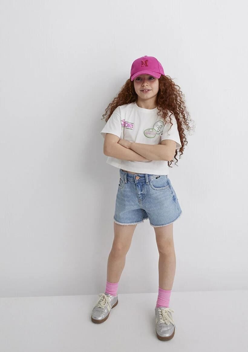 MAVİ BARBIE BASKILI TİŞÖRT KIZ ÇOCUK PROJE, LİSANS T-SHIRT