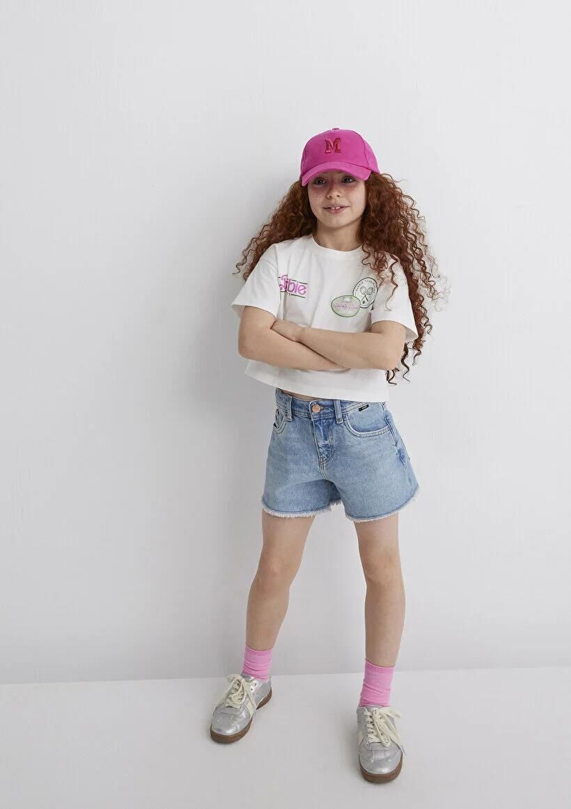 MAVİ BARBIE BASKILI KIZ ÇOCUK PROJE, LİSANS T-SHIRT