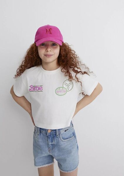 MAVİ BARBIE BASKILI TİŞÖRT KIZ ÇOCUK PROJE, LİSANS T-SHIRT