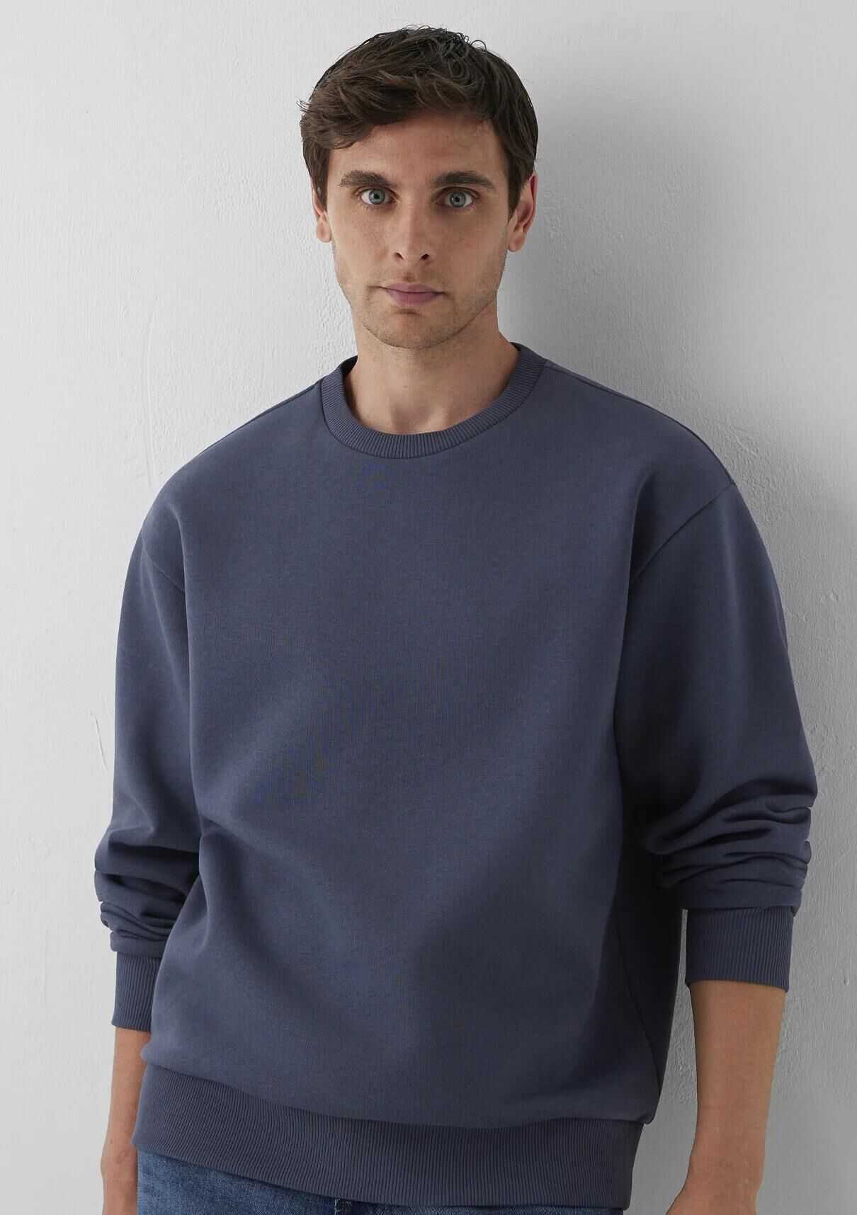 MAVİ BİSİKLET YAKA SWEATSHIRT ERKEK SWEATSHIRT