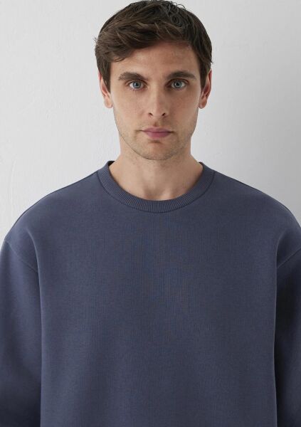 MAVİ BİSİKLET YAKA SWEATSHIRT ERKEK SWEATSHIRT