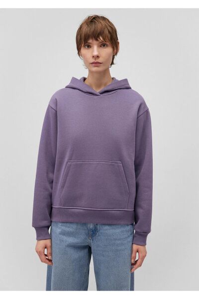 MAVİ KAPİŞONLU SWEATSHIRT KADIN BASIC, SEMI BASIC