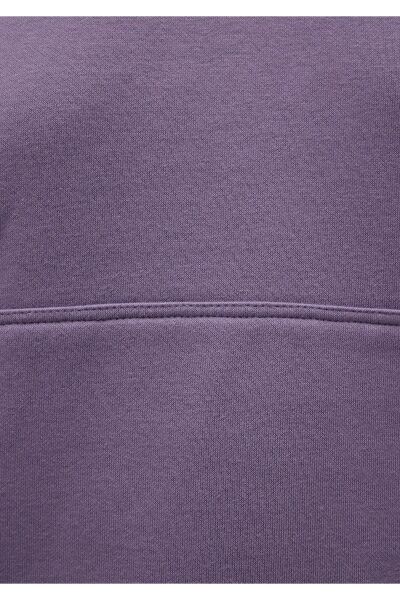 MAVİ KAPİŞONLU SWEATSHIRT KADIN BASIC, SEMI BASIC