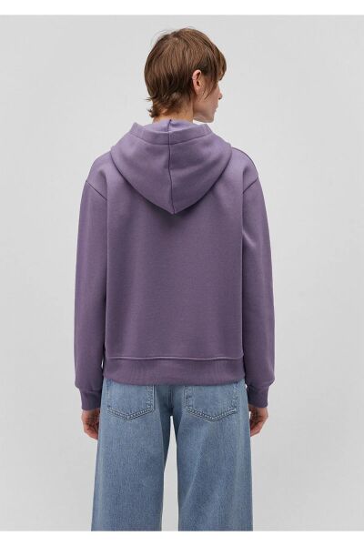 MAVİ KAPİŞONLU SWEATSHIRT KADIN BASIC, SEMI BASIC