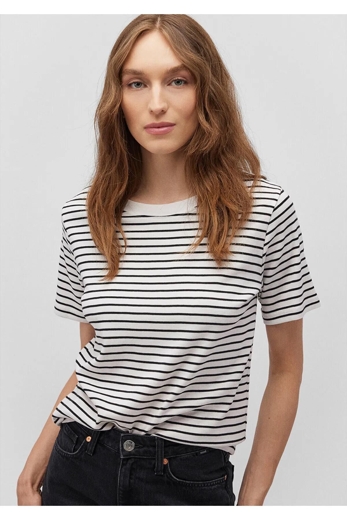 MAVİ BİSİKLET YAKA TİŞÖRT KADIN BASIC, SEMI BASIC