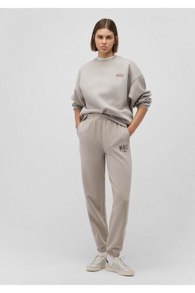 MAVİ ÖRME PANTOLON KADIN EŞOFMAN ALTI