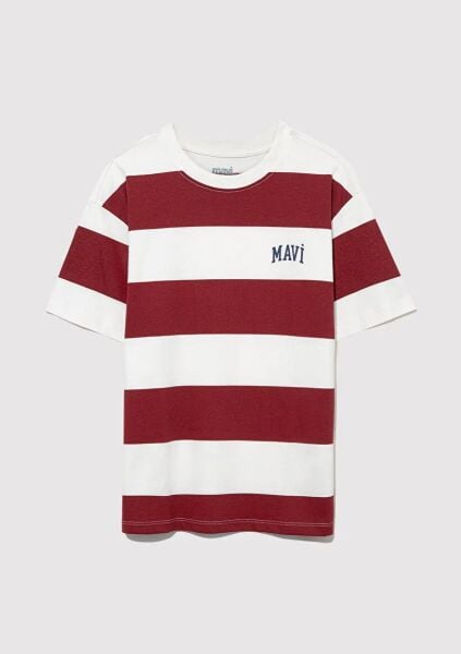MAVİ LOGO BASKILI COLORBLOCK TİŞÖRT ERKEK ÇOCUK LOGO T-SHIRT