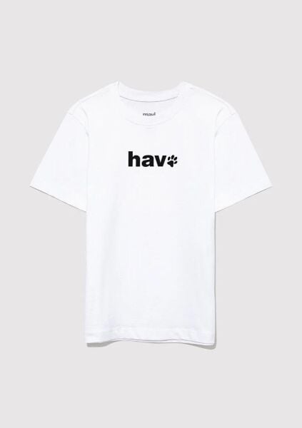 MAVİ HAV BASKILI ERKEK ÇOCUK LOGO T-SHIRT
