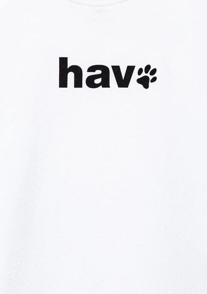 MAVİ HAV BASKILI TİŞÖRT ERKEK ÇOCUK LOGO T-SHIRT